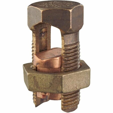 ABB Blackburn 4/0 Str. to 2 Sol. Silicon Bronze Alloy High-Strength Split Bolt Connector 30H